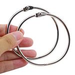 Celwchx 3 Inch Loose Leaf Binder Rings Extra Large Metal Rings 10PCS