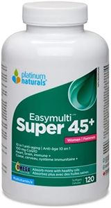 Platinum Naturals Super Easymulti 45+ for Women, 120 Softgels: Comprehensive Multivitamin with CoQ10, Omega & Calcium - Supports Heart, Brain & Immune Health - Enhanced Absorption for Women Over 40