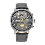 Titan Octane Aerobatics Anthracite Dial Chronograph Leather Strap Watch for Men-NS1857KL01