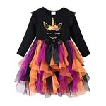 DXTON Little Girl Children Kid Winter Long Sleeve Tutu Party Dresses for 3-12 Years LH4015-5T