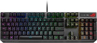 ASUS Mechanical Gaming Keyboard - ROG Strix Scope RX | Red Optical Mechanical Switches | USB 2.0 Passthrough | 2X Wider Ctrl Key for Greater FPS Precision | Aura Sync, Armoury Crate RGB Lighting