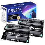 DR820 Drum Unit Brother DR820 Replacement for Brother Drum DR820 DR-820 to Compatible with HL-L6200DW MFC-L5850DW HLL6200DW MFC-L5900DW MFC-L5700DW HL-L5200DW MFC-L6800DW (2 Black, Not Toner)