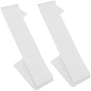 Blank Satin Sashes Penta Angel 2Pcs Plain Pageant Decorate Sashes for Graduation Birthday Bridal Shower Wedding Party DIY Supplies (White)