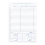 Blueline Individual Time Sheets Carbon Sheets Included 100 Singles Bilingual 5-3/8-Inchx8-Inch (DB229)