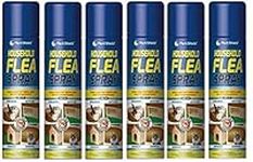 Pestshield Flea Spray Flea & Larvae killer Cat Dog Pets Bed Carpet Home 200 ml cans (6 X cans)