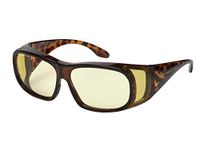 Eagle Eyes Night-LITE FitOns Night Driving Glasses with Anti Reflective Coating - Tortoise