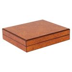 Quality Importers HUM-TR15B The Traveler Humidor, Holds 15 Cigars, Burl