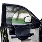 Sedans and Compact SUV Car Front Window Screens for Camping Front Windows Shade Driver Side Window Privacy Covers Zipper Added Increased Ventilation