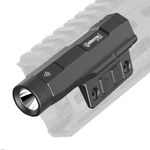 DEFENTAC 2400lm Aluminum Flashlight is Compatible with Picatinny/Mlok Rail for Rifle, Rechargeable Weapon Light with Strobe/Momentary, with Pressure Pad Switch