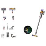 Dyson V15 Detect Extra Cord-Free Vacuum Cleaner, Prussian Blue/Bright Copper, Hepa Filter, 0.77 Litre, 1 Count