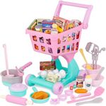 Battat – Play Circle – Shopping Cart & Grocery Set For Kids – Toy Food – Play Kitchen – Pretend Play – 3+ Years