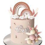 Rainbow Cake Toppers Boho Balls Cake Decorations for Wedding Baby Shower Girls Boys Birthday Party Supplies