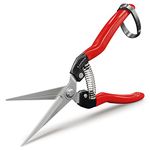 Lumo-X 1 Pack Pruning Snips with Extra-Long Straight Blades, Comfortable Grip and Security Latch