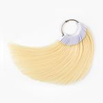 TOFAFA Hair Extensions Color Rings Hair Color Chart 100% Human Hair Sample Color Rings Swatches (8'' light blonde)