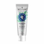 ATTITUDE Kids Natural Toothpaste with Fluoride, Prevents Tooth Decay and Cavities, Vegan and Sugar-Free, Blueberry, 120 grams