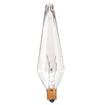 10 2-Pack 40 Watt Prism Candelabra Base 120 Volt 2500 Hour Clear Chandelier L...