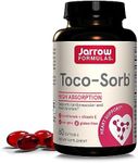 Jarrow Formulas® Toco-Sorb Cardiovascular Health and Brain Function Support, High Absorption Formula, Tocotrienol-Tocopherol Complex and Vitamin E, 60 Softgels, 30 Day Supply