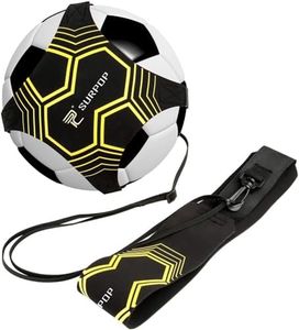 Global Park Trainer da Calcio Attrezzatura Banda Elastica per L’Allenamento Individuale con Cintura Regolabile per Bambini Adulti (Nero) 1