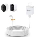 HOLACA Power Adapter and 20ft/6m Cable for Arlo Ultra&Ultra 2/Arlo Pro 3/4 Pro 5s(Not for floodlight),Weatherproof Outdoor or Indoor Magnetic Cable Continuously Charging for Arlo Camera (1 Pack, 20ft)