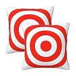 DRTGEDS Design Target Throw Pillows for Couch,Square Cushion Case Set for Couch, Bedroom, Sofa,Chair,18 * 18 Inch