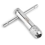 Gunpla Adjustable T-Handle Ratchet Tap Holder M5–M12 Threading Wrench Hand Machine Ratcheting Screw T-Shaped Tapping Thread Metric Plug Tapper Tool