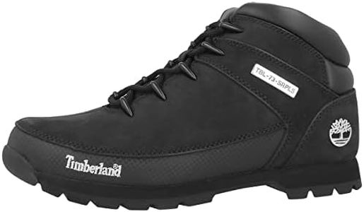 Timberland Homme Euro Sprint Hiker Bottes, Noir Black Nubuck, 44 EU
