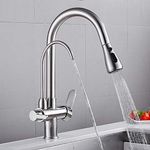 FZHLR Brass Kitchen Tap Swivel 3 Wa