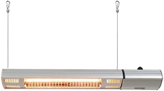 Ener-G+ HEA-21545 Outdoor Ceiling or Wall Mounted Electric Patio Heater/Infrared Heater, 1500W