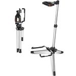 CAHAYA Guitar Stand Aluminum Adjustable Multifunctional Guitar Floor Stand for Acoustic Electric Classical Bass Guitars Stable and Easy to Carry CY0264