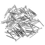 OMOTOOL Brick Steel Nails Assortment Kit (100 pcs), Galvanized Concrete Wall Nail for Hanging Pictures and Woodworking, Suit for Drywall and Pine (3CM)