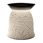 Cello Tealight Wax Melt & Oil Burner, World's Best Nan Wax Melt Burner, Porcelain designs safe for use around children and pets. Use wax or oil in the top and fragrance your room. Perfect Mum Gifts!…