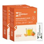 The Healthspan Co. Sustainably Lean | Improve Metabolism To Manage Weight | For Men & Women | Fiber Rich | 10 BN CFU Probiotic | 30 Days Pack | Pack of 2 | Orange Flavour