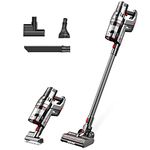 Proscenic P11 Cordless Vacuum with 25000pa Powerful Suction, Touch Screen, Removable Battery, 3 Adjustable Suction Modes for Hard Floor, Carpet, Pet Hair (Water Tank to Be Bought Separately)