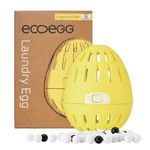 Ecoegg Laundry Egg | Detergent and Fabric Conditioner Replacement | Non bio and no enzymes, phosphates, palm oil, chlorine bleach | Sensitive Skin | Fragrance Free 70 Washes