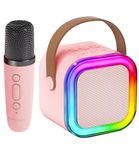 Karaoke Machine, Portable Bluetooth Speaker with Wireless Microphone for Kids, Music Toys Gifts for Girls 4, 5, 6, 7, 8, 9, 10 +Year Old (Multicolour Available)