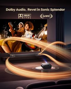 Portable 1080P Projector – 36,000 Lumen High Brightness