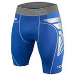 TCA Boys' CarbonForce Pro Compression Base Layer Shorts Thermal Under Gear - Varsity Royal, 8-10 Years