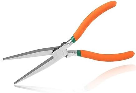 SPEEDWOX Long Flat Nose Pliers 7.5" Duckbill Pliers Mini Flat Nose Pliers Extra Long Flat Nose Pliers Flat Long Nose Pliers Smooth Jaw For Jewelry Making And Hard To Reach Narrow Spaces