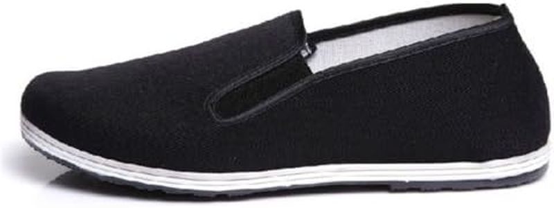 UNOW Chinese Traditional Cloth Kung Fu Shoes,Classic Soles,Black,41 | (US:Men 8-8.5 | Women 9.5)