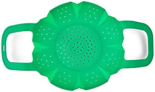 Cuisipro Silicone Vegetable Steamer, 16x9x3in, Green