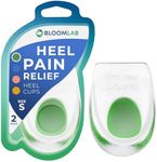 BloomLab Gel Heel Pads - 2 Pcs Heel Cups for Heel Pain, for Plantar Fasciitis Bone Spurs Pain Relief Protectors of Sore or Bruised Feet, Foot Pain Relief Support Comfort Cushion Insoles for Women/Men