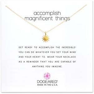 Dogeared Accomplish Magnificent Starburst Necklace in Gold Dipped, MRGG100104500