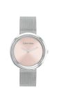 Calvin Klein Analogue Quartz Watch for Women with Silver Stainless Steel mesh Bracelet - 25200149