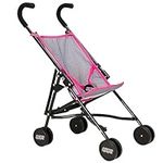 Mamas & Papas Junior Pushchair | Childrens Stroller Pram In Grey & Pink | Childrens Baby Doll Stroller Toy Umbrella Fold Stroller | Role Play Toy Dolls Buggy Pushchair | Ages 3+