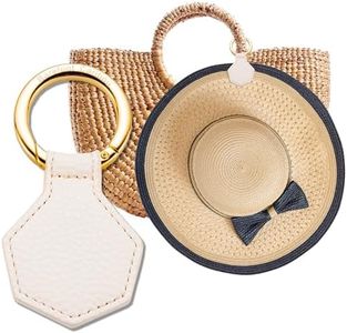 Magnetic Hat Clip for Travel, Stylish Hands-Free Bag, Purse, Luggage, and Backpack Clip-On Holder for Sun and Wide Brim Hats (Ivory)