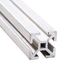 Orange Aluminum - Heavy Duty T-Slot Quad Track, T-Slot Framing Aluminum Extrusion 25-Millimeter - Modular Quad Track Design - Aluminum Rail Different Lengths for DIY Structures and Projects - 12"