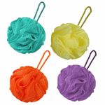 GUBB Lux Sponge Loofah Set Of 4 - Indulge In Ultimate Shower Bliss! Soft, Fluffy, & Enriched With Multiple Layers Of Fibrous Matrix For A Truly Invigorating Bath Experience