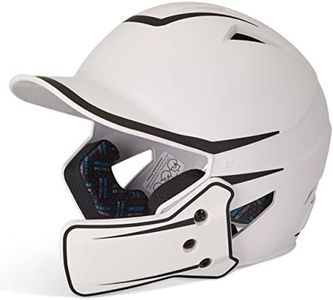 CHAMPRO mens Legend Plus HX Batting Helmet, White, Black, Medium US