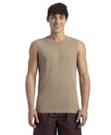 Jockey 9930 Men's Super Combed Cotton Rib Solid Round Neck Muscle Vest_Desert Taupe_L