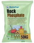 BEST MILEGA Rock Phosphate Fertilizer for All Plants/Rock Phosphate fertilizers for plants home garden 50kg